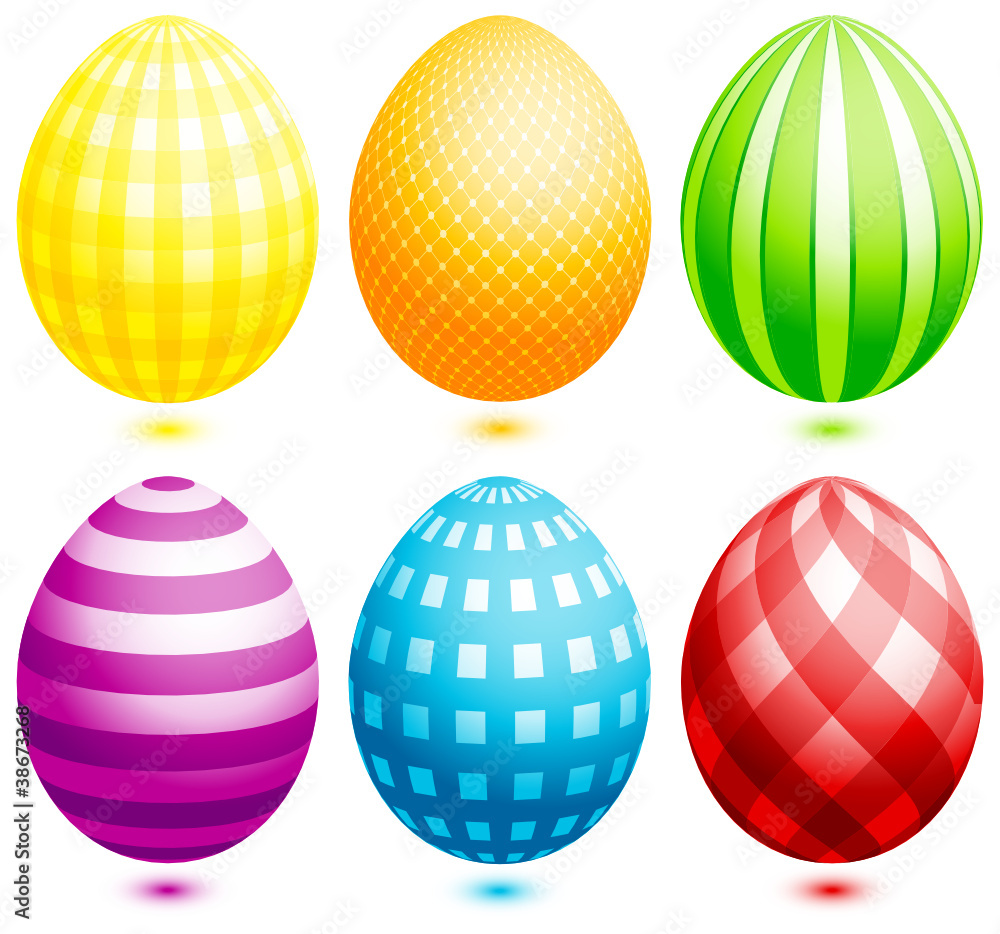 Set 6 Easter Eggs 02 Colour Set 6 Easter Eggs 02 Colour