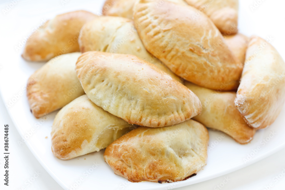 Homemade pasties with potatoes Homemade pasties with potatoes