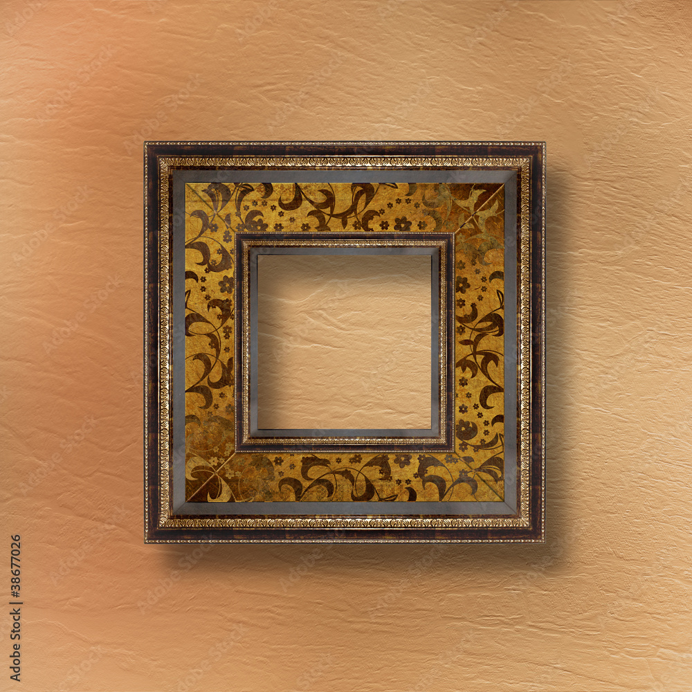 Old grunge frames Victorian style on the abstract background wit
