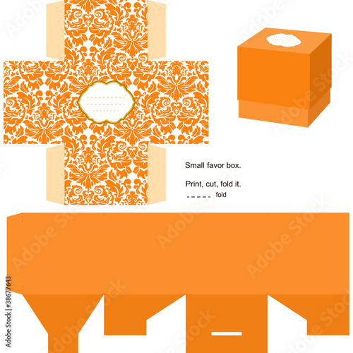 Gift box template