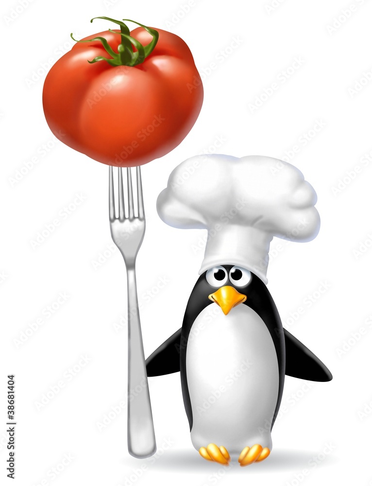 Obraz premium pinguino pomodoro