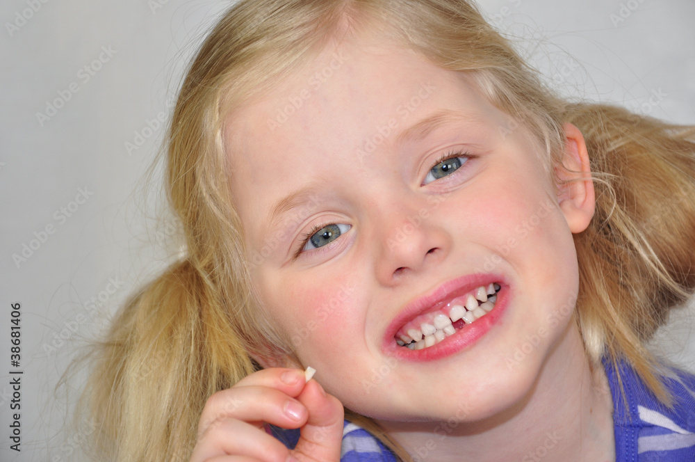 Meine erste Zahnlücke Stock Photo Adobe Stock