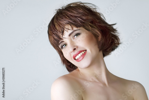 Beautiful  girl laughing photo