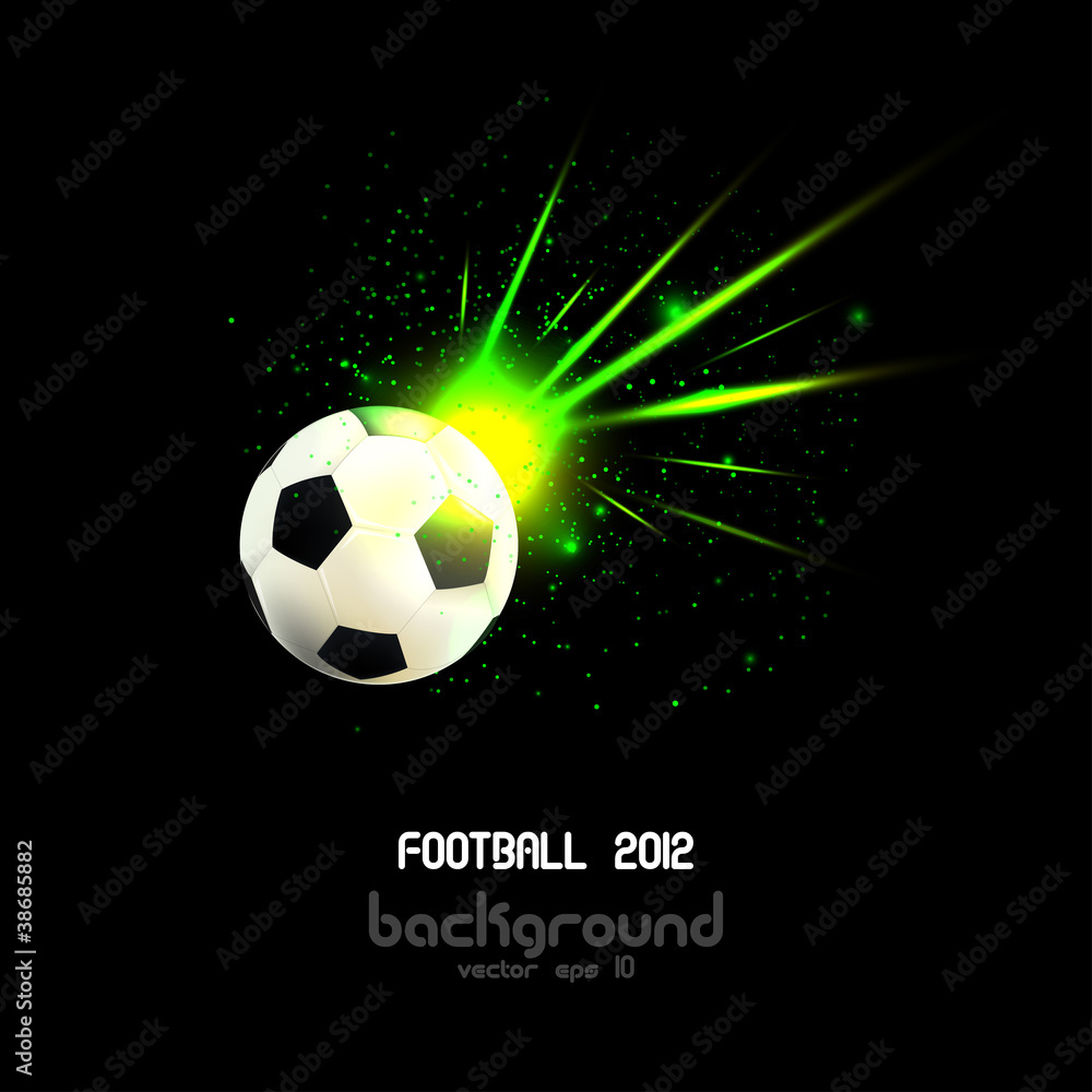 Naklejka premium light football banner