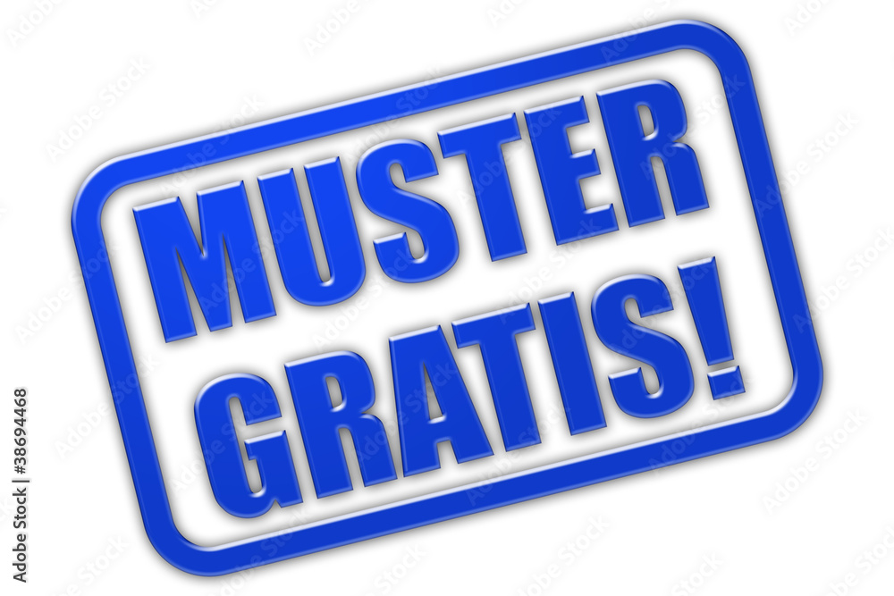 Stempel blau glas MUSTER GRATIS! Stempel blau glas MUSTER GRATIS!
