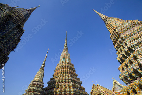 Authentic Thai Architecture in Wat Pho