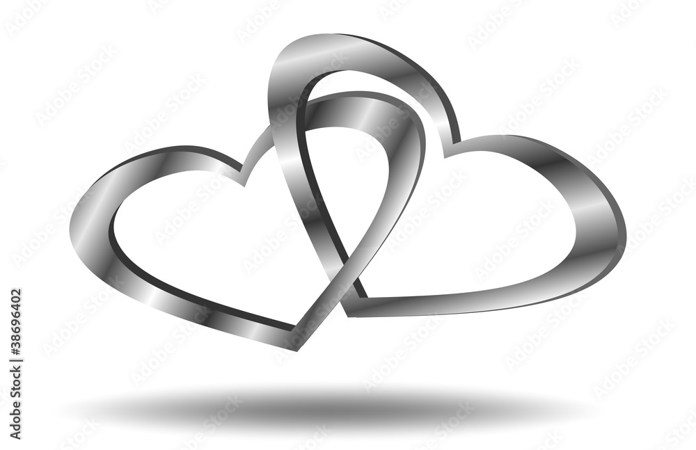 Hearts linked Hearts linked