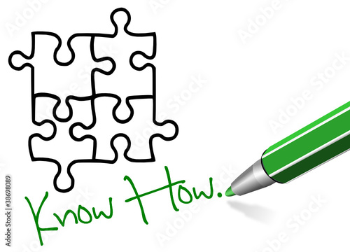 Puzzle Know How mit Stift