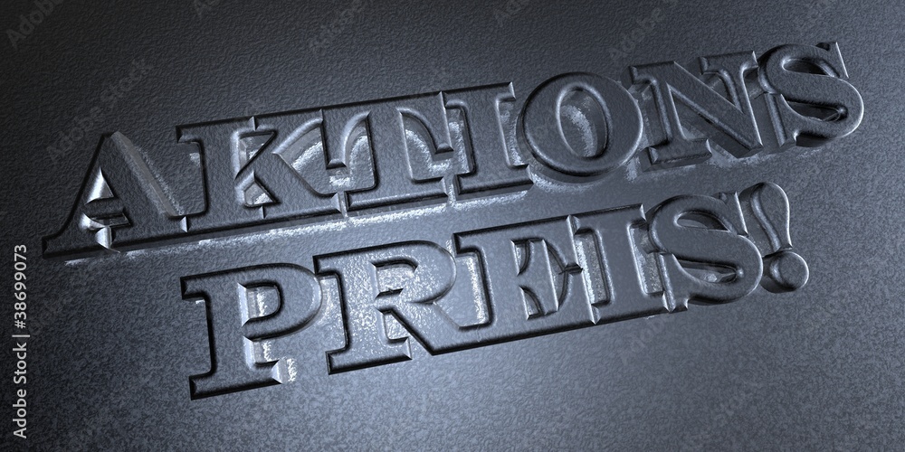 Fototapeta premium 3D Stempel - AKTIONSPREIS