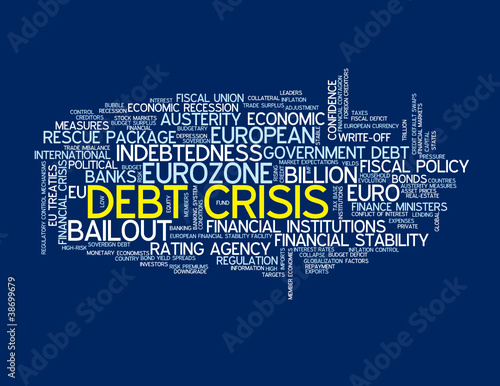 DEBT CRISIS Tag Cloud (financial eurozone euro global economy)