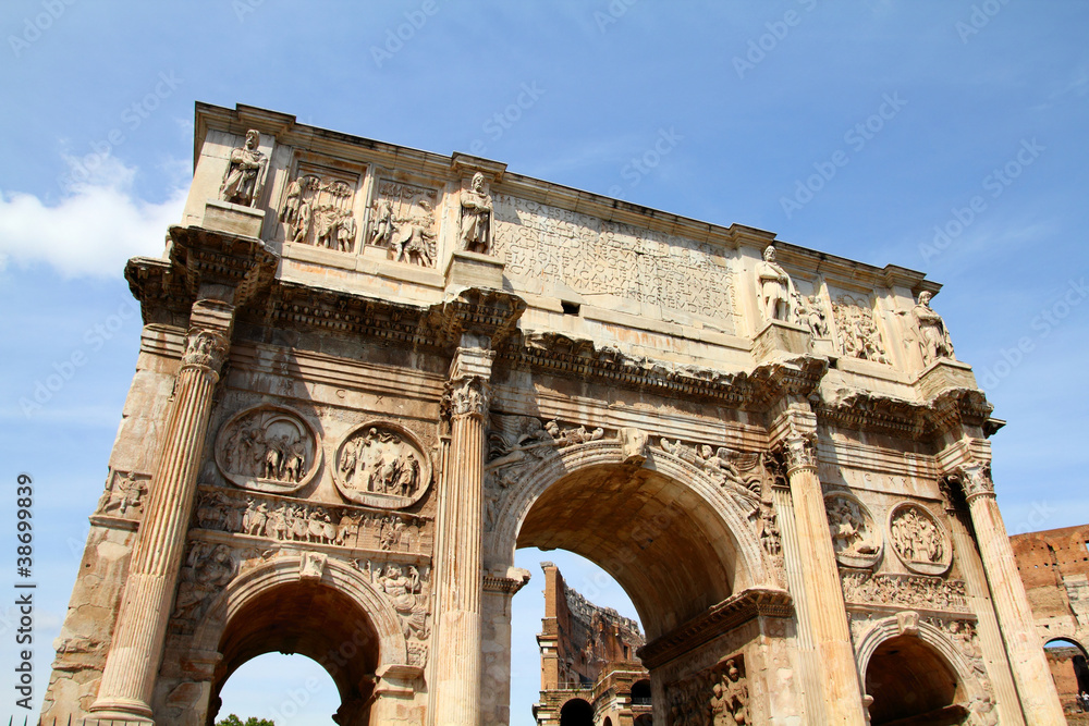Monument in Rome - Arch of Constantine