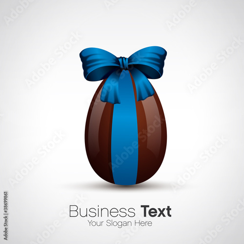 chocolate easter egg, vector