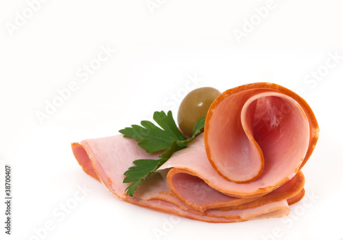 Smoked meat slices - ham