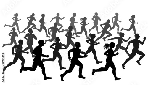 Runners ,vector file