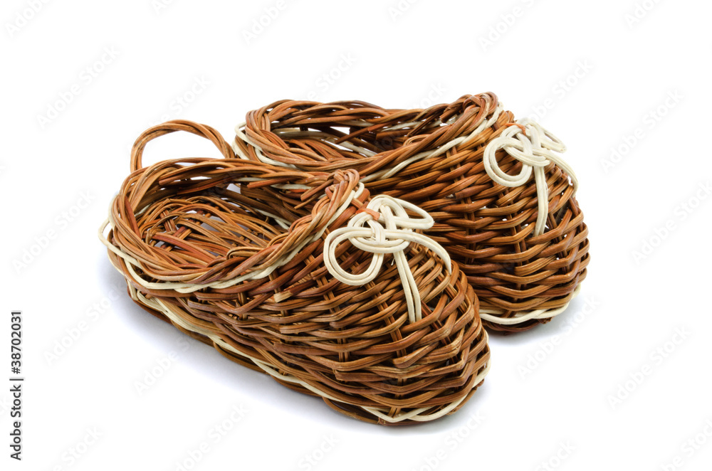 Decorative wicker shoes Decorative wicker shoes