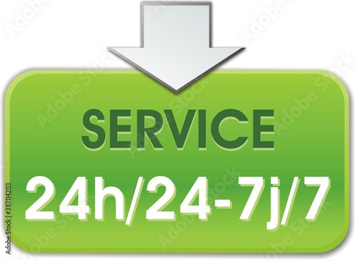 bouton service 24h/22-7j/7