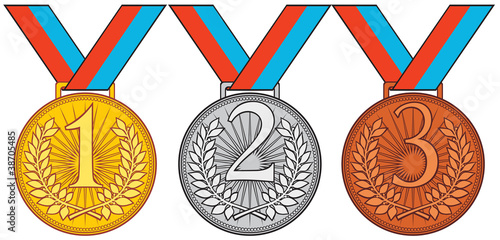 first place, second place and third place