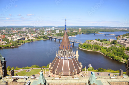 Parliament Library, Ottawa River, Ottawa, Ontario, Canada