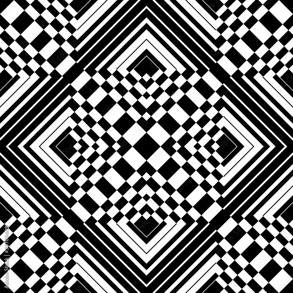 Seamless op art pattern. Seamless op art pattern.