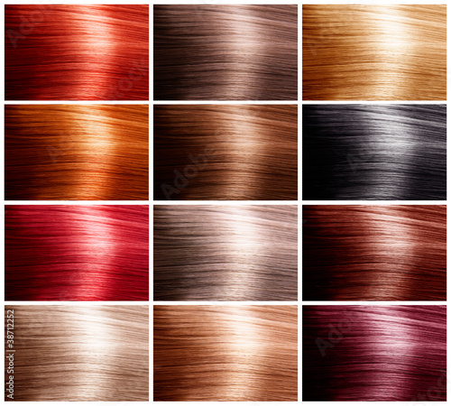 Hair Colors Set. Tints
