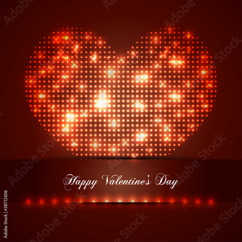 Valentine's Day Greeting Card fascinate illustration