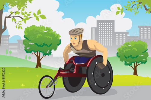 Wheelchair athlete