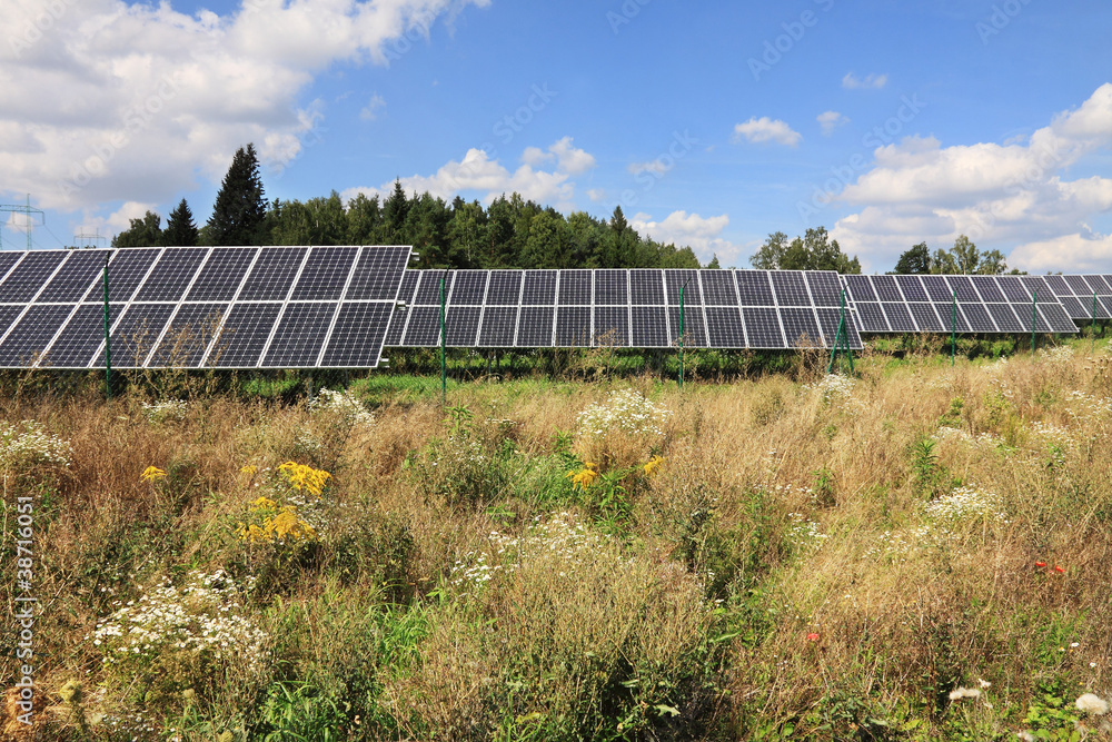 Solar Power Station in the green Nature Solar Power Station in the green Nature