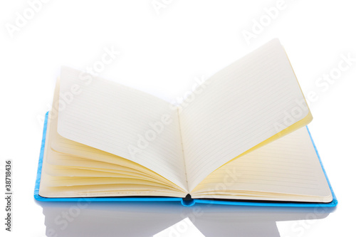 beautiful notebook isolated on white