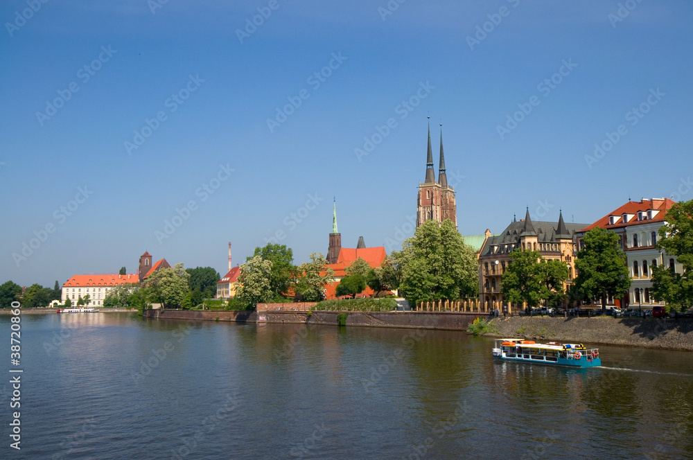 Obraz premium Dominsel - Breslau - Polen