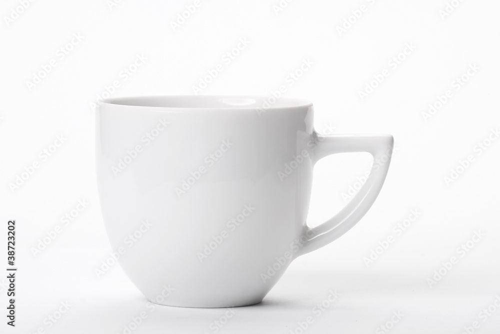 Empty coffee cup. Isolated on white background Empty coffee cup. Isolated on white background