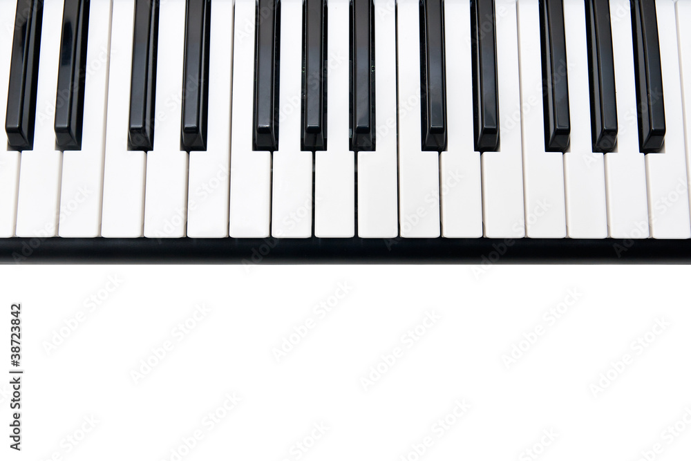 Closeup of Electronic Piano Keyboard Closeup of Electronic Piano Keyboard