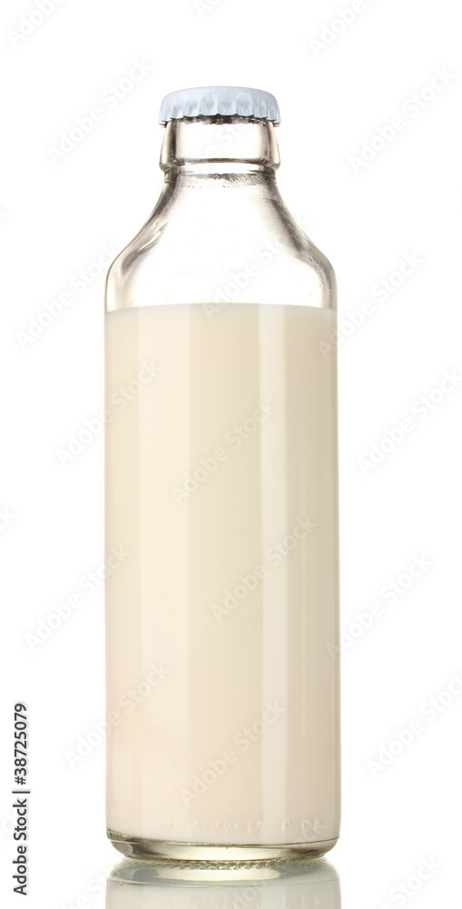 Bottle of milk isolated on white Bottle of milk isolated on white