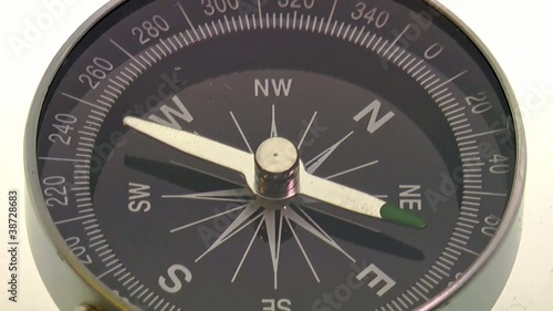 compass pointing east