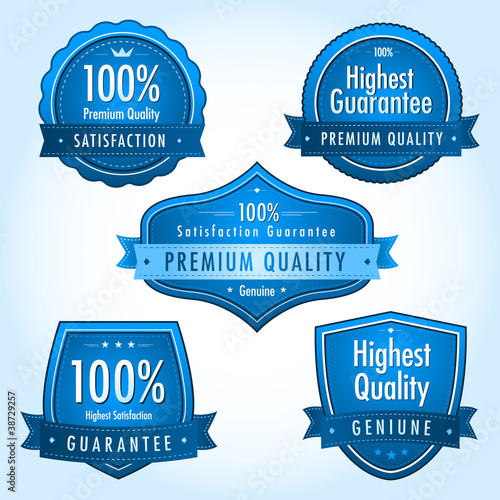 Blue quality guarantee label collection vol.2