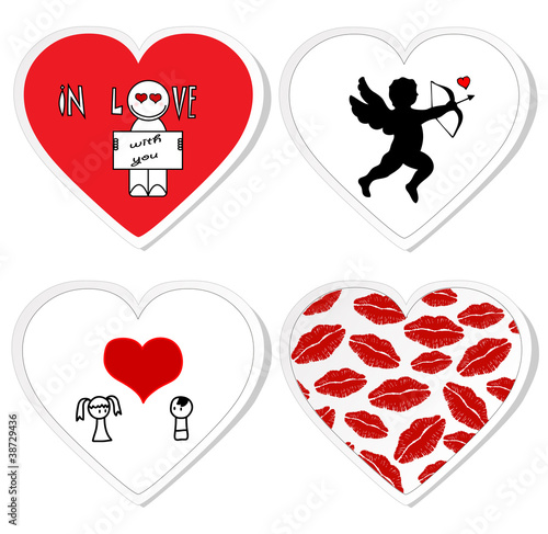 Love stickers - set 1