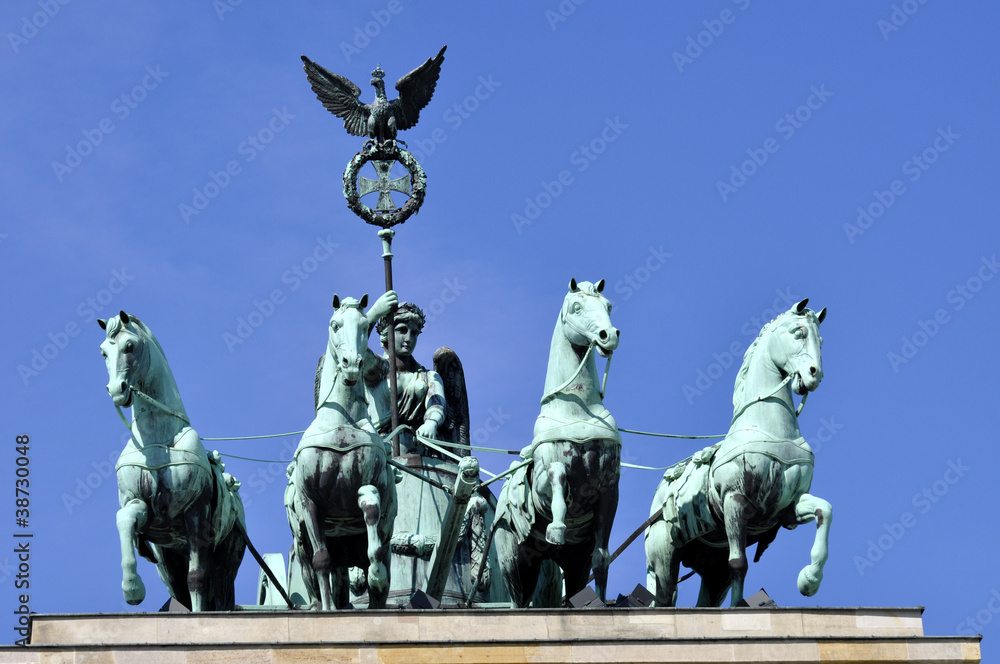 Fototapeta premium Berlin Brandenburger Tor Quadriga