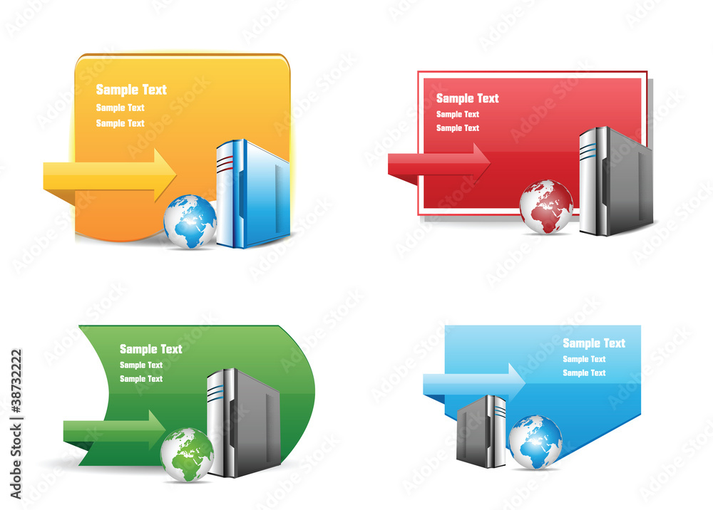 Fototapeta premium Collection of Labels