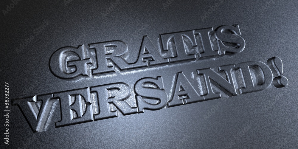 Fototapeta premium 3D Stempel - GRATIS VERSAND