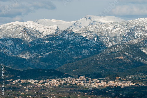 Sierra de Tramontana en Selva, Mallorca, Islas Baleares