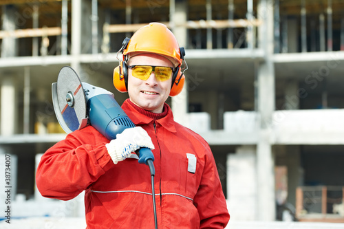 builder worker at construction site