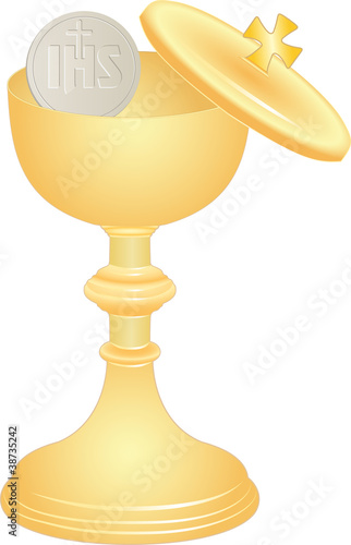communion cup and host