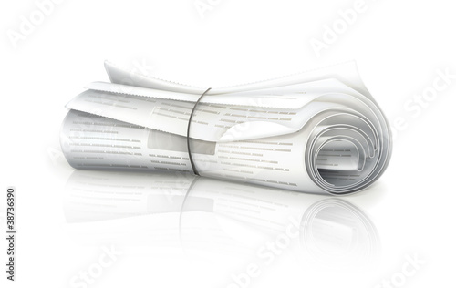 Rolled Newspaper