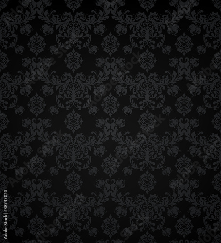 Wallpaper pattern black, seamless © Natis