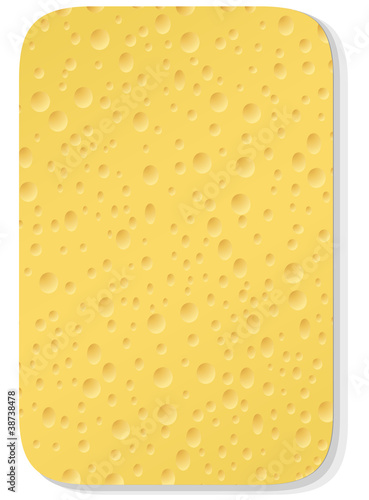 Yellow washing sponge photo