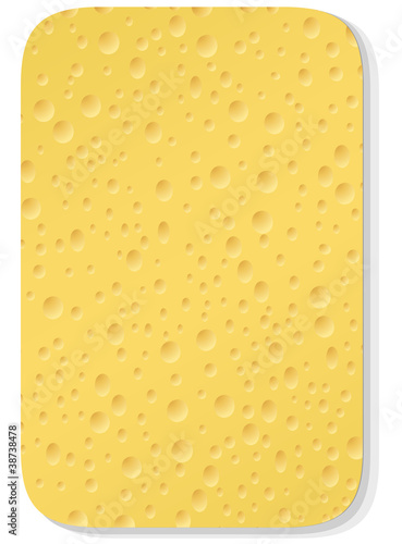 Yellow washing sponge