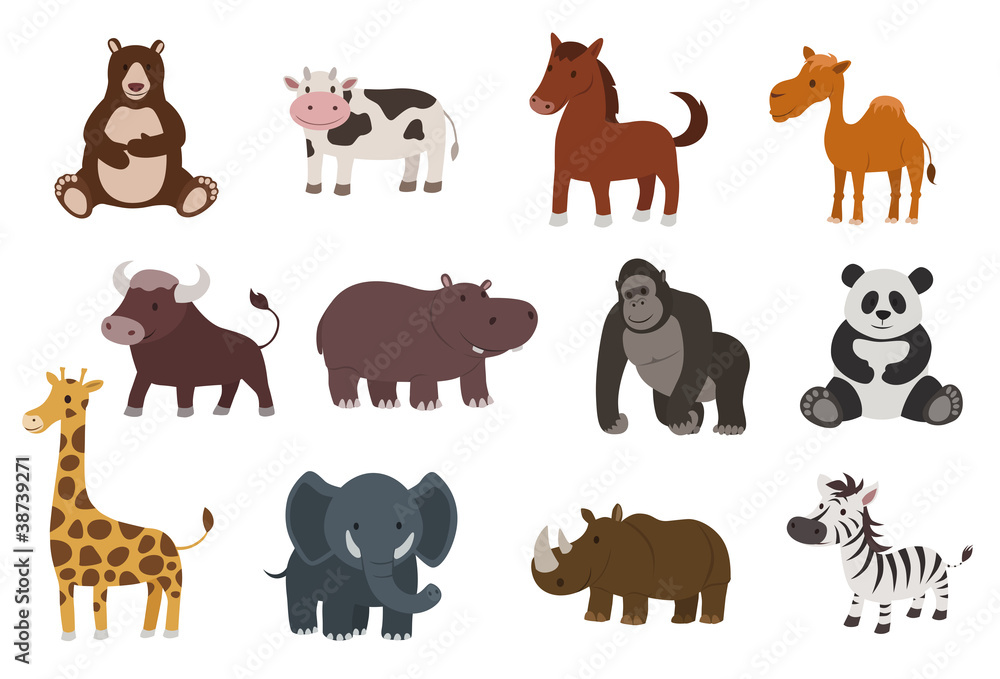 Fototapeta premium animal collection