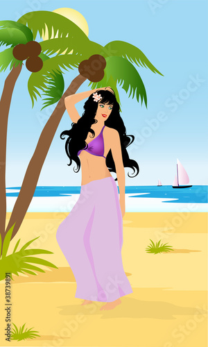 girl on the beach