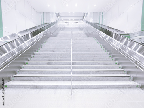 Long staircase in underground