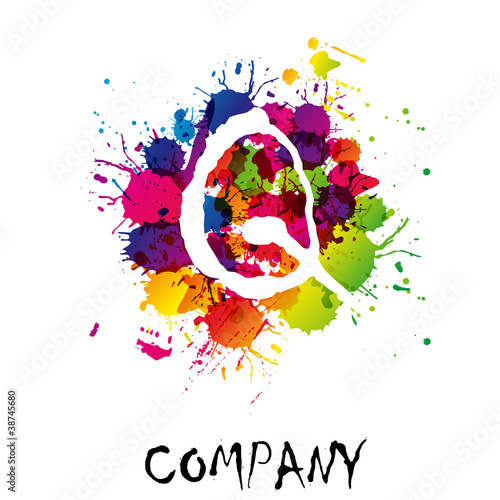 Splash Logo letter Q # Vector