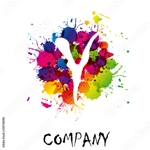 Splash Logo letter Y # Vector